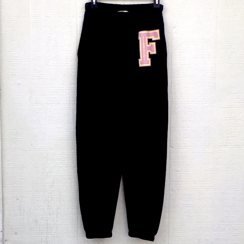 Fiorucci black pink logo jogger sweatpants